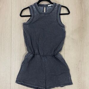 Z Supply Charcoal Gray Sleeveless Jumpsuit